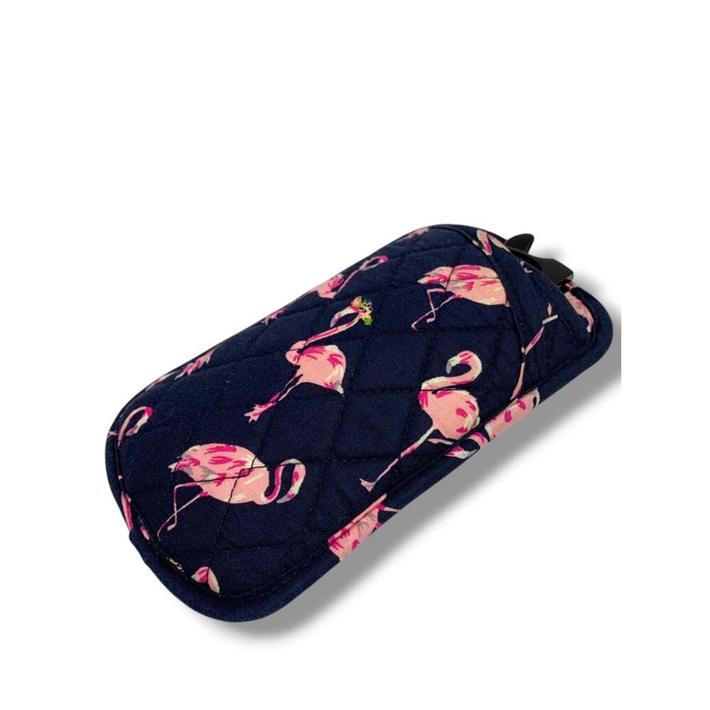 Vera Bradley Flamingo Fiesta Soft Eyeglasses Holder 2 Slip Pockets - Picture 2 of 6